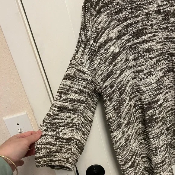 J. Jill Pure Jill Mixed-Stitch Marled Cardigan Open Front Size Medium - Picture 8 of 9